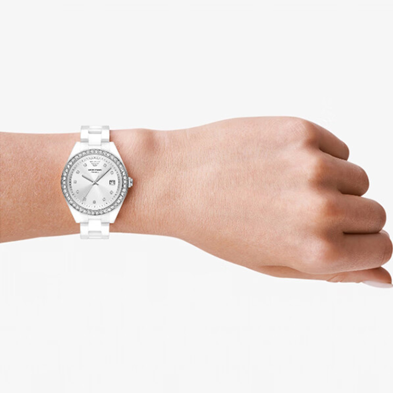 Armani Ceramic Quartz Women's Gypsophila Women's Watch