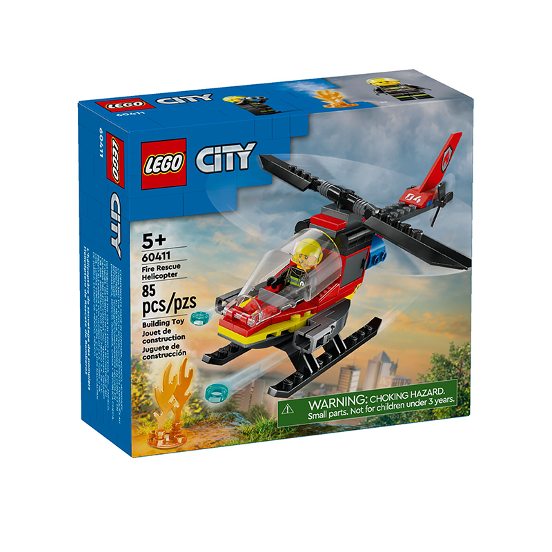 【自营】乐高城市系列60411消费直升机男女益智拼搭积木儿童玩具 - 图1
