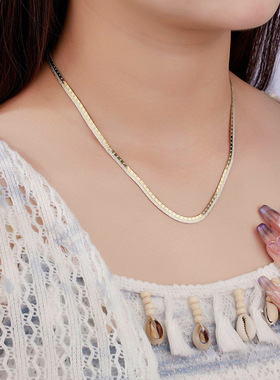 【自营】WEEKISS车花闪光项链女925银毛衣链原创轻奢小众设计感