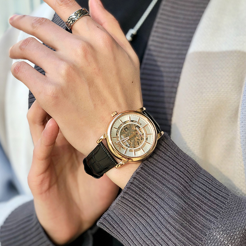 Armani Black Warrior mechanical men's watch