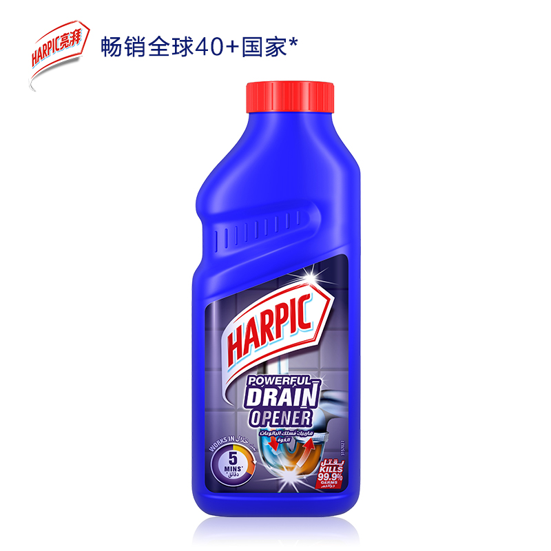 【自营】HARPIC亮湃管道疏通剂500ml强力溶解厨房通下水道油污 - 图0