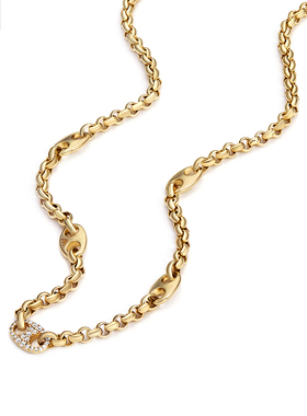 【自营】Armani阿玛尼猪鼻子系列项链女金色简约小众送女友礼物