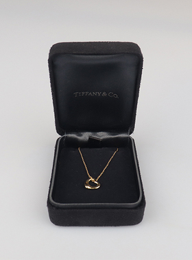 【自营】中古95新TIFFANY(蒂芙尼)OPEN HEART笑脸项链锁骨链11mm