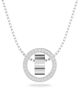 【自营】Swarovski/施华洛世奇Hollow双环女项链 焕新版 礼物锆石