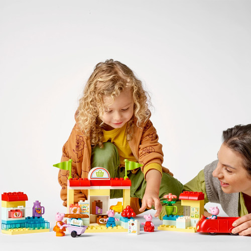 【自营】LEGO乐高得宝10434小猪佩奇超市购物之旅拼搭积木玩具 - 图1