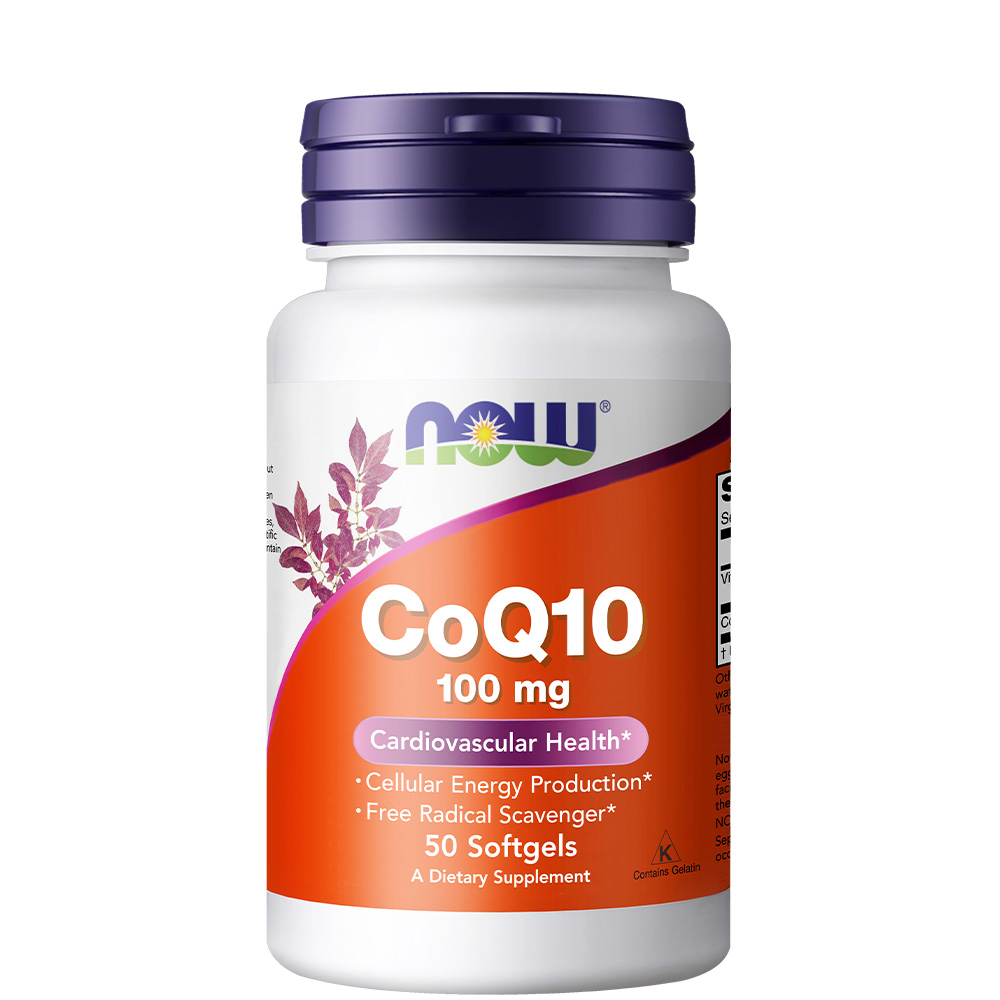 天猫国际进口超市【直营】NOW Foods诺奥辅酶Q10软胶囊100mg*50粒美国心脏保护药品1