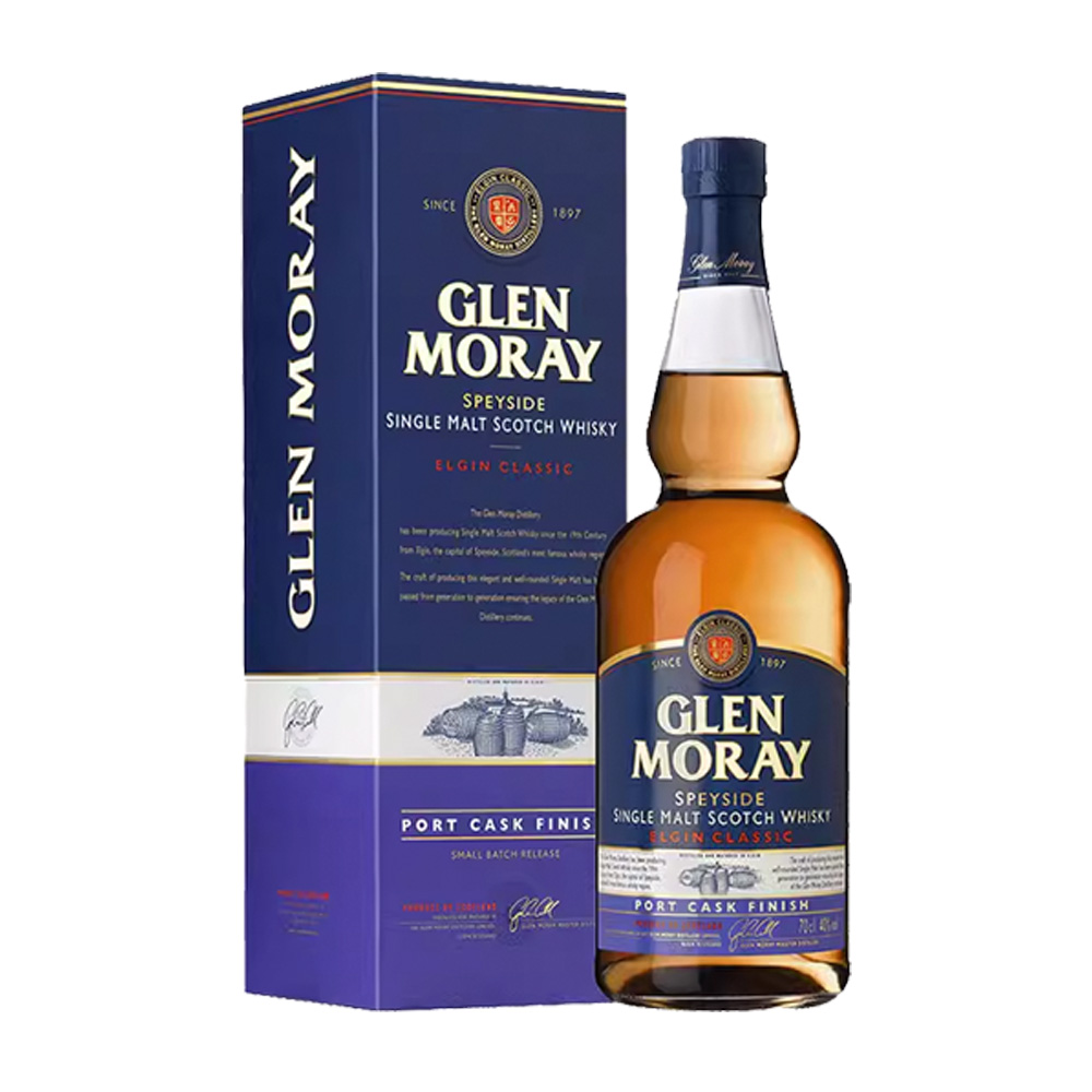 【自营】Glen Moray/格兰莫雷苏格兰单一麦芽威士忌波特桶700ml - 图0