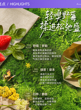 【自营】伊丽莎白雅顿绿茶香水草莓罗勒100ml花果想持久节日礼袋