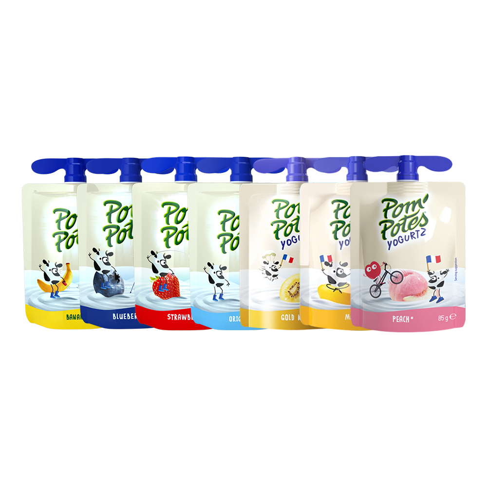 【自营】【30袋】法国进口法优乐儿童酸奶宝宝酸牛奶常温果泥蓝莓 - 图0