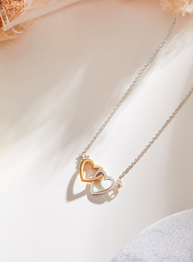 【自营】daisy beautyS925纯银爱心项链女轻奢时尚锁骨链小众礼物