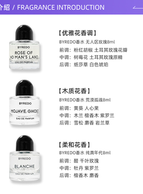 BYREDO/柏芮朵无人区玫瑰香水8ml