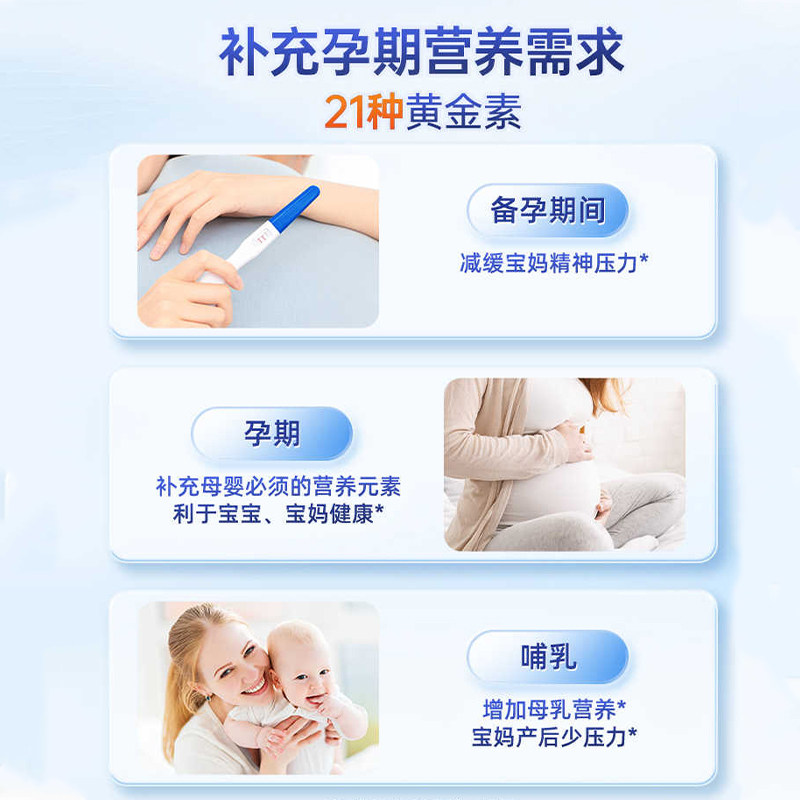 【自营】德国双心孕妇黄金营养素叶酸维生素DHA藻油备孕孕期专用,淘宝优惠券,粉丝福利购,淘宝优惠卷