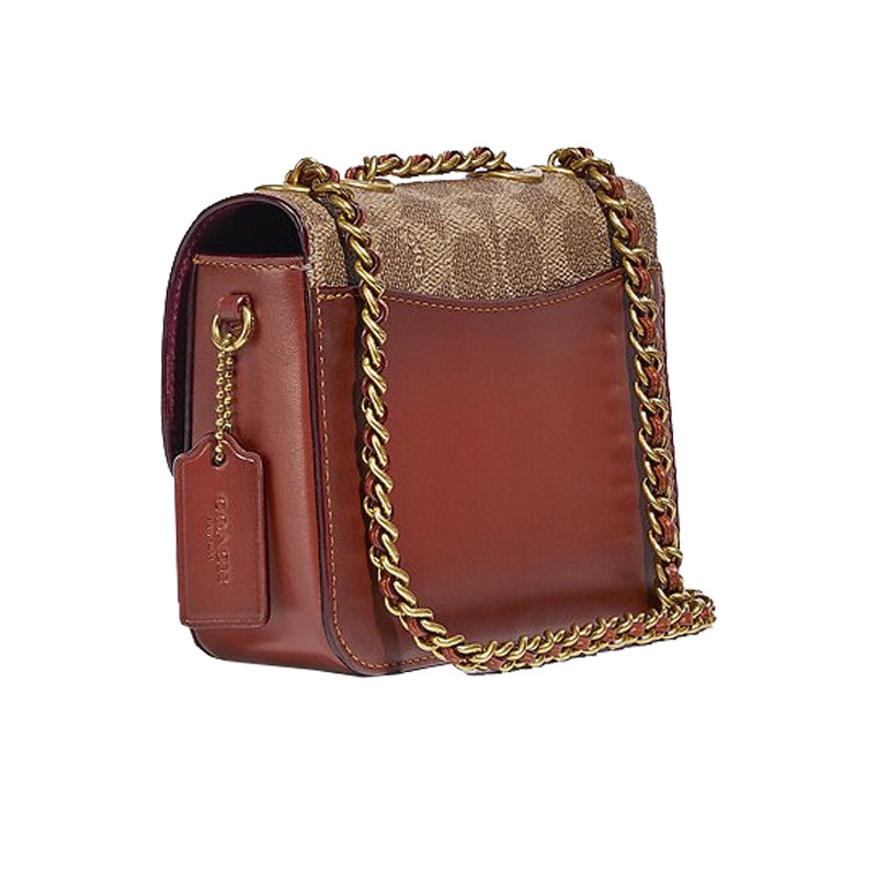 【直营】coach女士山茶花小号链条包 天猫国际时尚直营女士包袋