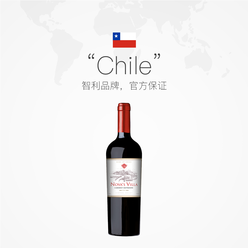 智利原瓶进口红酒赤霞珠干红葡萄酒