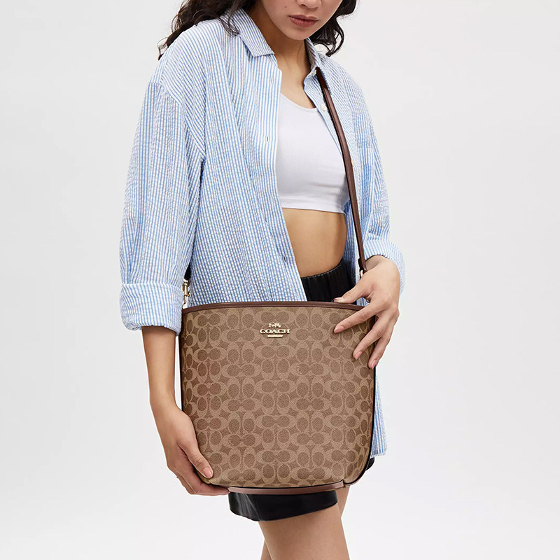 【自营】COACH/蔻驰女士水桶包CITY大容量通勤单肩手提斜挎包女包