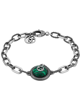 Gucci/古驰中古99新未使用Gucci/古驰  Garden系列银手链纯银银饰