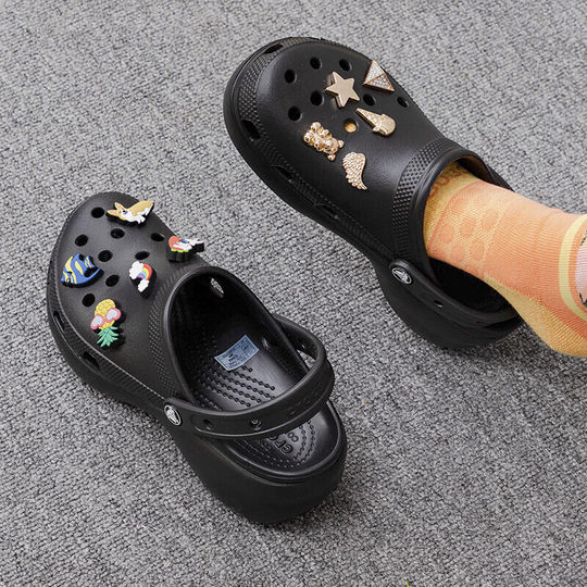 Crocs beach clogs thick soles