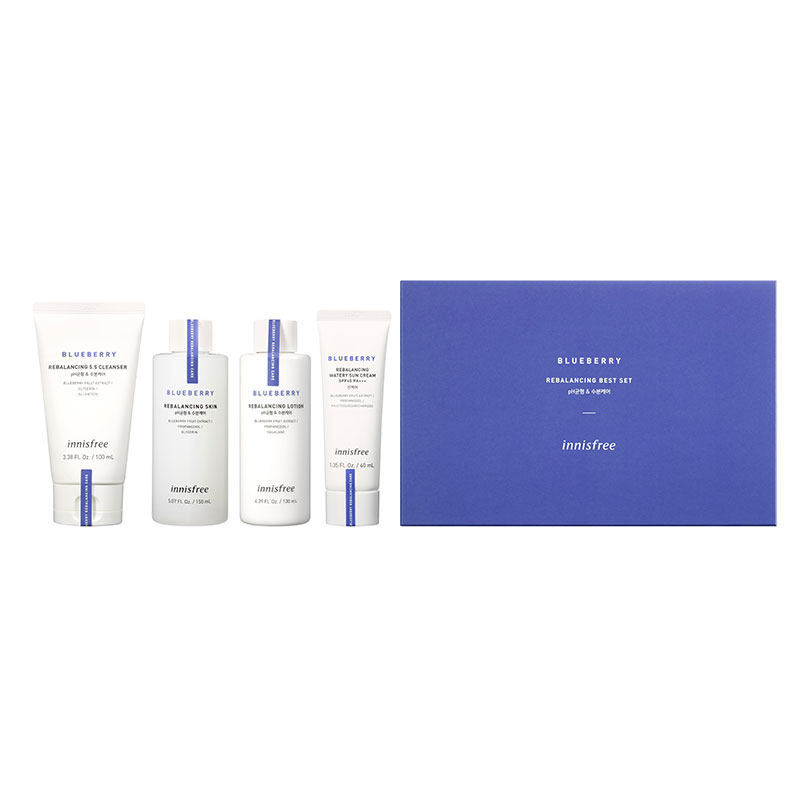 韩国进口innisfree悦诗风吟蓝莓 BOJIE海外面部护理套装