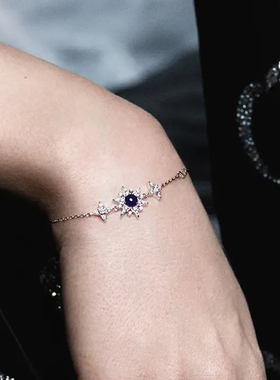 阿玛尼夜空蓝星月女士手链