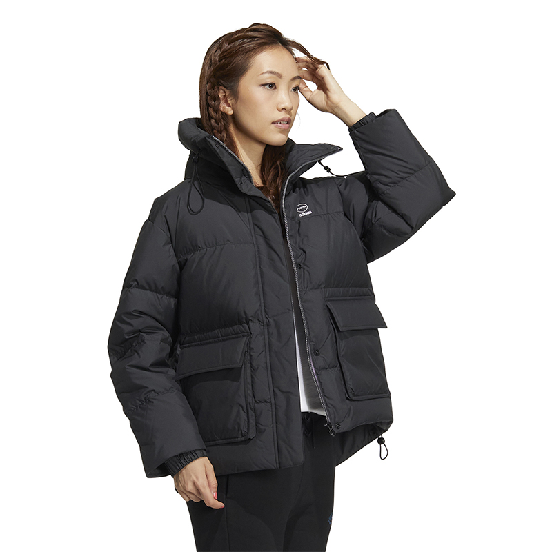 【自营】adidas阿迪达斯NEO羽绒服22冬新时尚运动保暖棉服 HN2443