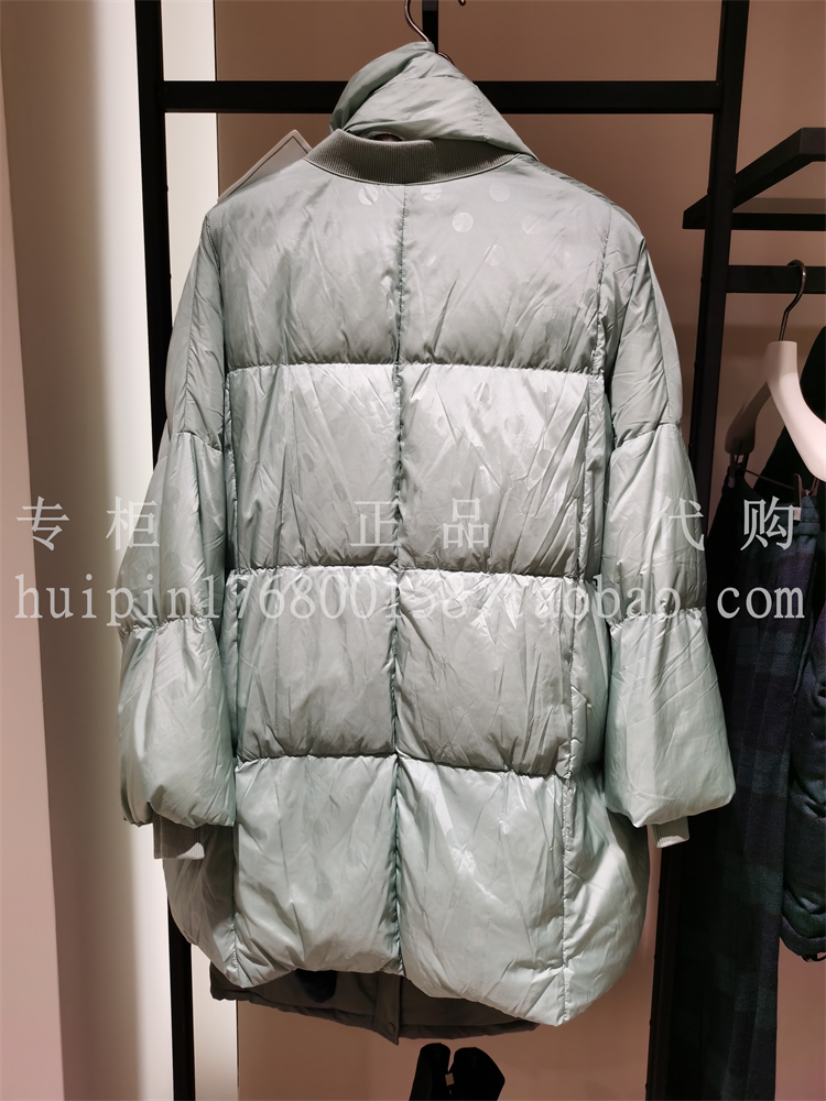 三标全AUM噢姆专柜正品代购女装配围脖鹅绒羽绒服MCCX4812Y原4280 - 图1