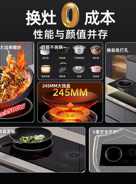 硕高小底壳620*320mm电磁炉双灶
