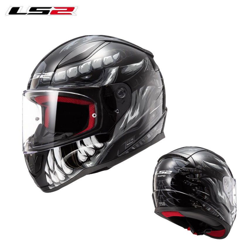 LS2全盔越野摩托车头盔夏季赛车骑行机车男女骑士四季3C认证跑盔_虎窝淘