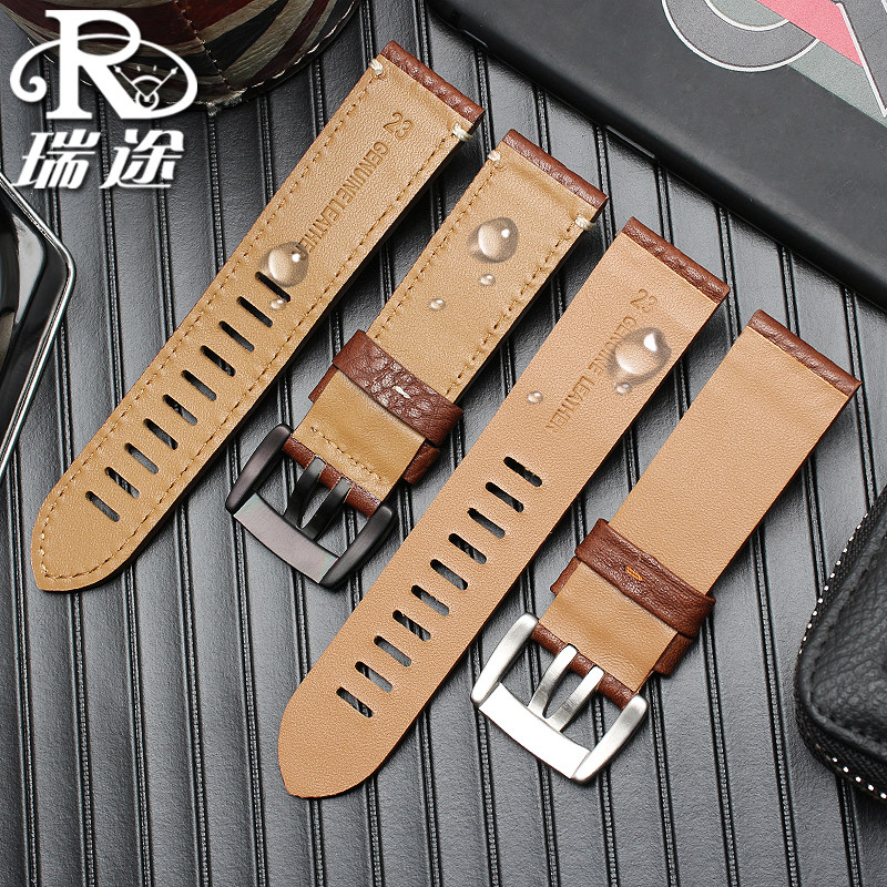 真皮表带鲁美诺斯luminox军表 瑞途手表配件