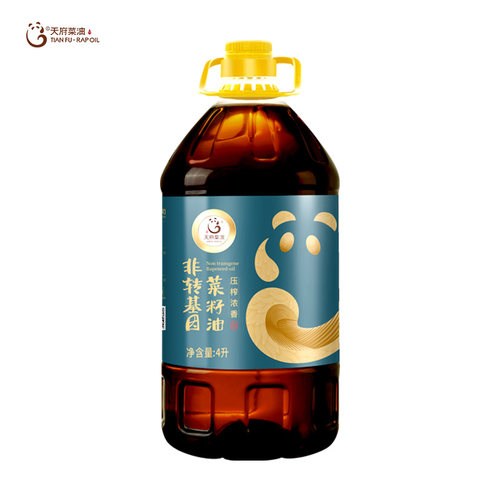 天府菜油压榨浓香菜籽油4L非转基因纯正菜油植物油食用油正品 - 图3