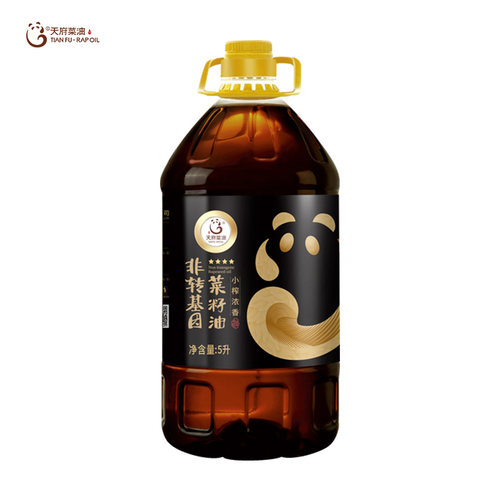 天府菜油小榨浓香四星5L非转基因四川正品菜籽油官方旗舰店食用油 - 图3
