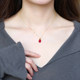 Ruohua pigeon blood ruby pendant 18K gold