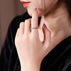 Ruohua plain emerald 18K gold colored gemstone ring