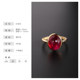 18k gold large ruby ring for mom