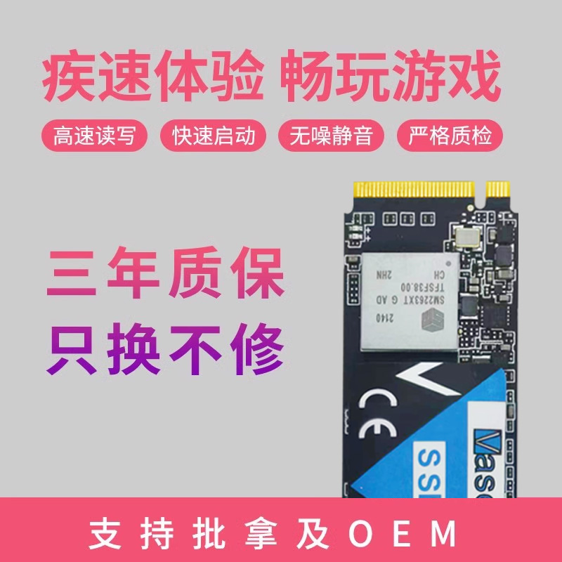 威士奇(Vaseky)128G256G512G固态硬盘M.2 PCIE NVME协议接口2280 - 图1