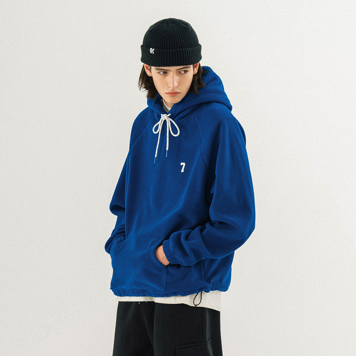 714street克莱因蓝摇粒绒男卫衣 714street卫衣