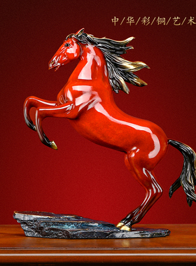 黎采铜新中式玄关装饰摆件