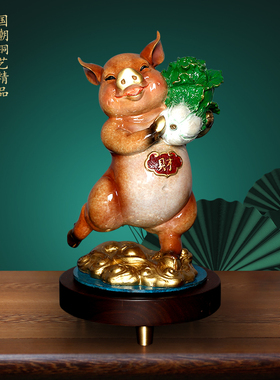 客厅书房办公室酒店桌面铜摆件