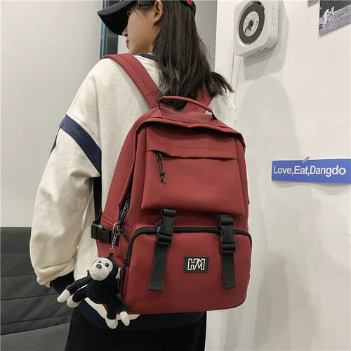 Ранец, свежая сумка через плечо, милый вместительный и большой рюкзак, для средней школы