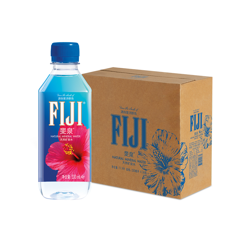 【2箱】斐济原装进口fiji斐泉天然矿泉水330ml*36瓶*2箱饮用水 - 图3