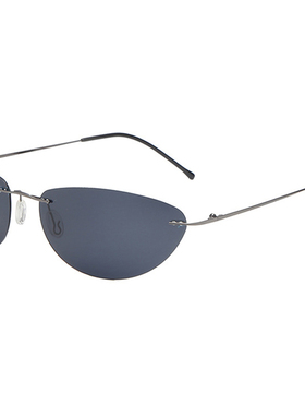 墨镜无框太阳眼镜偏光驾驶镜日用两用墨镜司机开车夜视镜