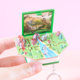 3D three-dimensional folding explosive book keychain