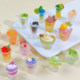 Creative summer ice cream cup blind bag miniature smoothie juice drink bottle model simulation food toy decorative small ornaments