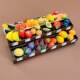 Mini supermarket fruit stall miniature doll house model ornaments simulation cherry tomatoes durian orange non-children's toys