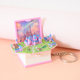 3D three-dimensional folding explosive book keychain