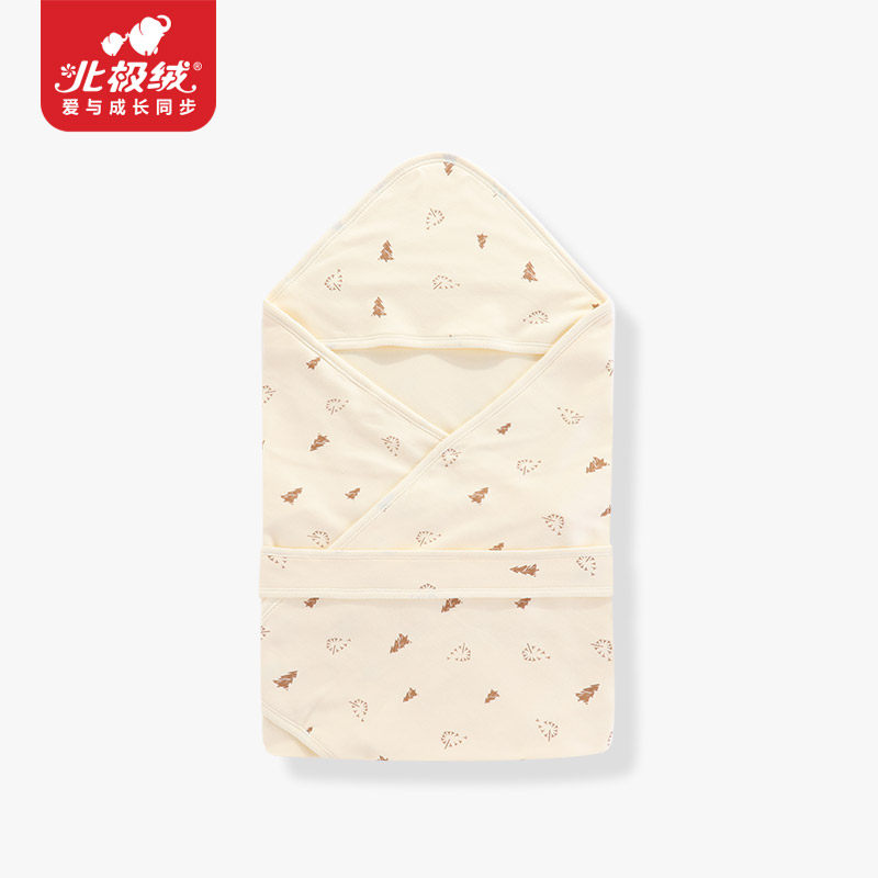 春夏宝宝包被襁褓新生儿纯棉薄抱被 北极绒贝洁婴童抱被/抱毯