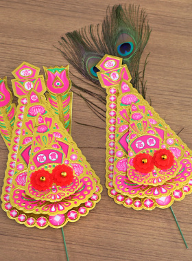 潮汕铜金花供佛神花家用神位神台香炉锦花神花供奉拜神拜老爷用品