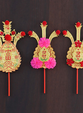 铜金花富贵金珠招财金花神花