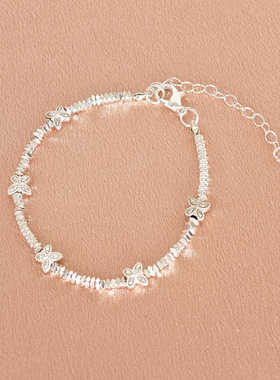 钛钢碎银子手链轻奢小众设计精致