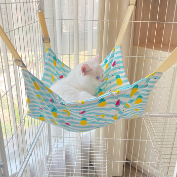 ງ່າຍທີ່ຈະເຮັດຄວາມສະອາດ cat hammock hanging nest pet cat cage hanging basket hanging cat nest cat swing cat hammock summer cat bed