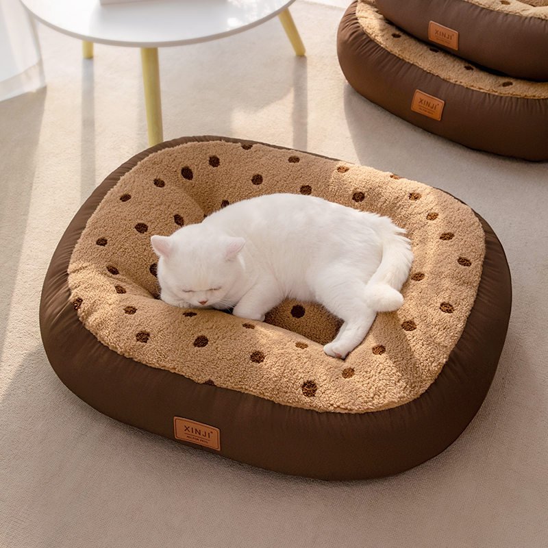 可拆洗深睡猫窝冬季加厚猫咪睡窝趴趴垫宠物沙发保暖垫子2025新款 - 图1